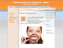 Tablet Screenshot of neumann-dahm.de